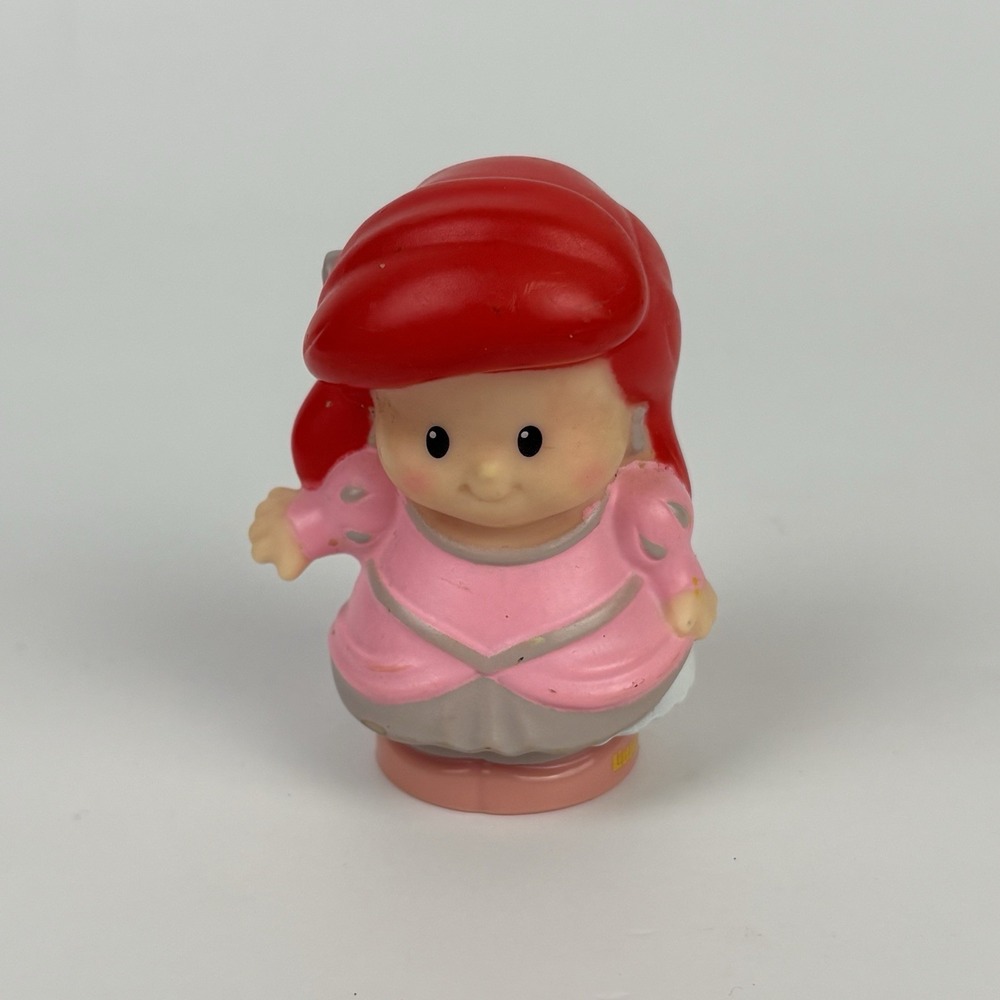 Fisher Price Little People Disney Princess Little Mermaid Ariel Pink Dress